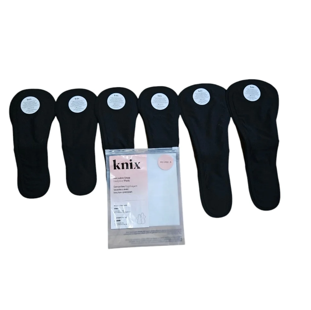 Knix NEW 6 pack reusable snap leakproof pads - Picture 3 of 15